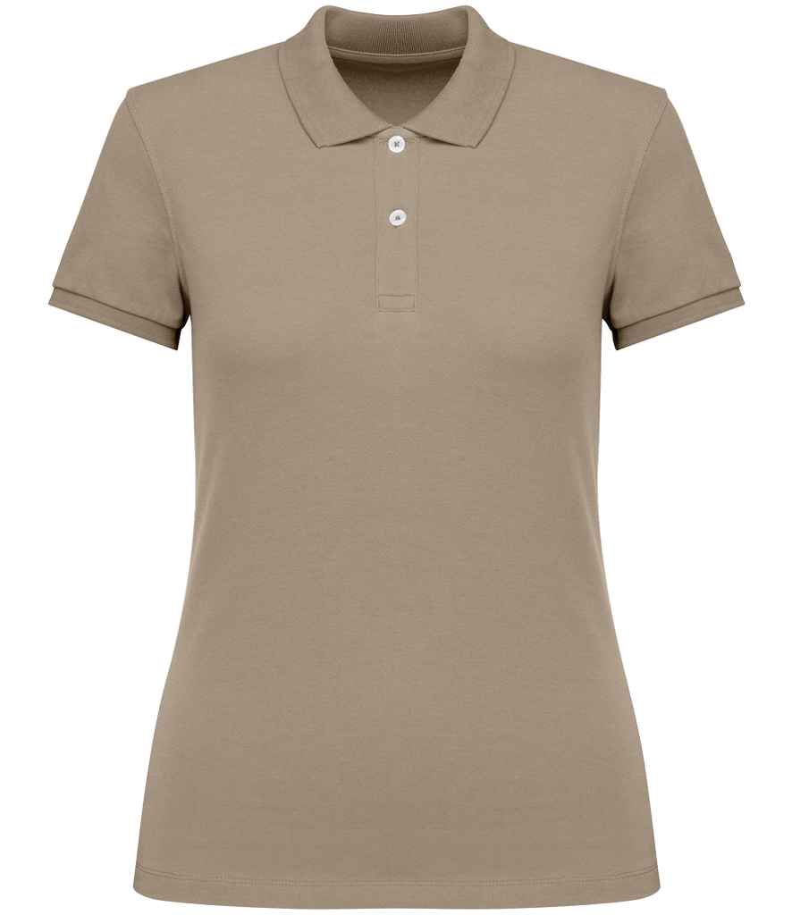 Native Spirit Ladies Piqué Polo Shirt | Wet Sand
