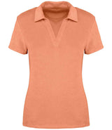 Native Spirit Ladies Terry Towel Polo Shirt | Apricot thumbnail 1