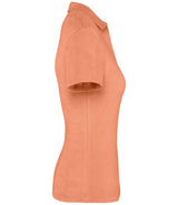 Native Spirit Ladies Terry Towel Polo Shirt | Apricot thumbnail 3