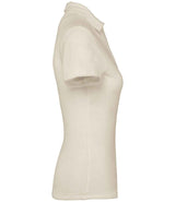 Native Spirit Ladies Terry Towel Polo Shirt | Ivory thumbnail 3