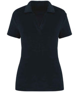 Native Spirit Ladies Terry Towel Polo Shirt | Navy thumbnail 1