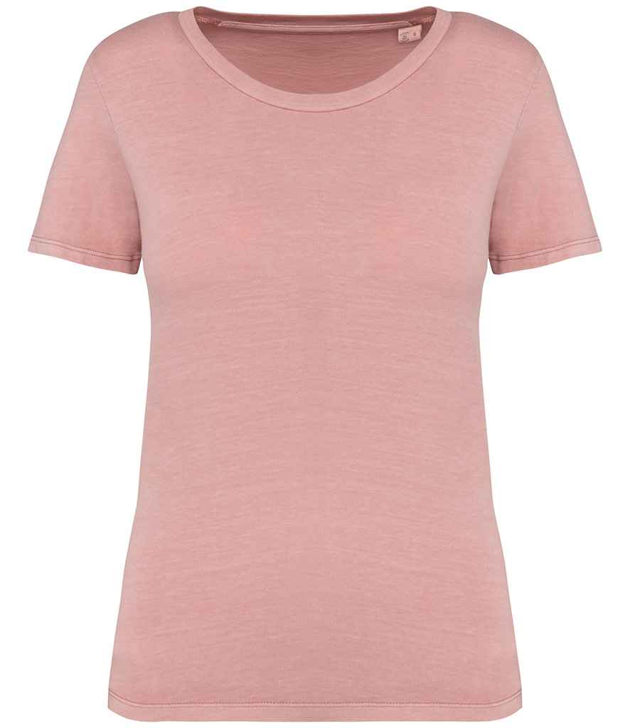 Native Spirit Ladies Faded T-Shirt | Washed Petal Rose