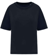 Native Spirit Ladies Oversize Washed Effect T-Shirt | Washed Navy thumbnail 1