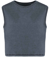 Native Spirit Ladies Cropped Tank Top | Washed Mineral Grey thumbnail 1