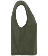 Native Spirit Ladies Cropped Tank Top | Washed Organic Khaki thumbnail 3