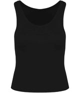 Native Spirit Ladies Ribbed Tank Top | Black thumbnail 1