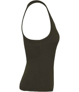 Native Spirit Ladies Ribbed Tank Top | Organic Khaki thumbnail 3