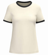Native Spirit Ladies Ringer T-Shirt | Ivory/Washed Black thumbnail 1