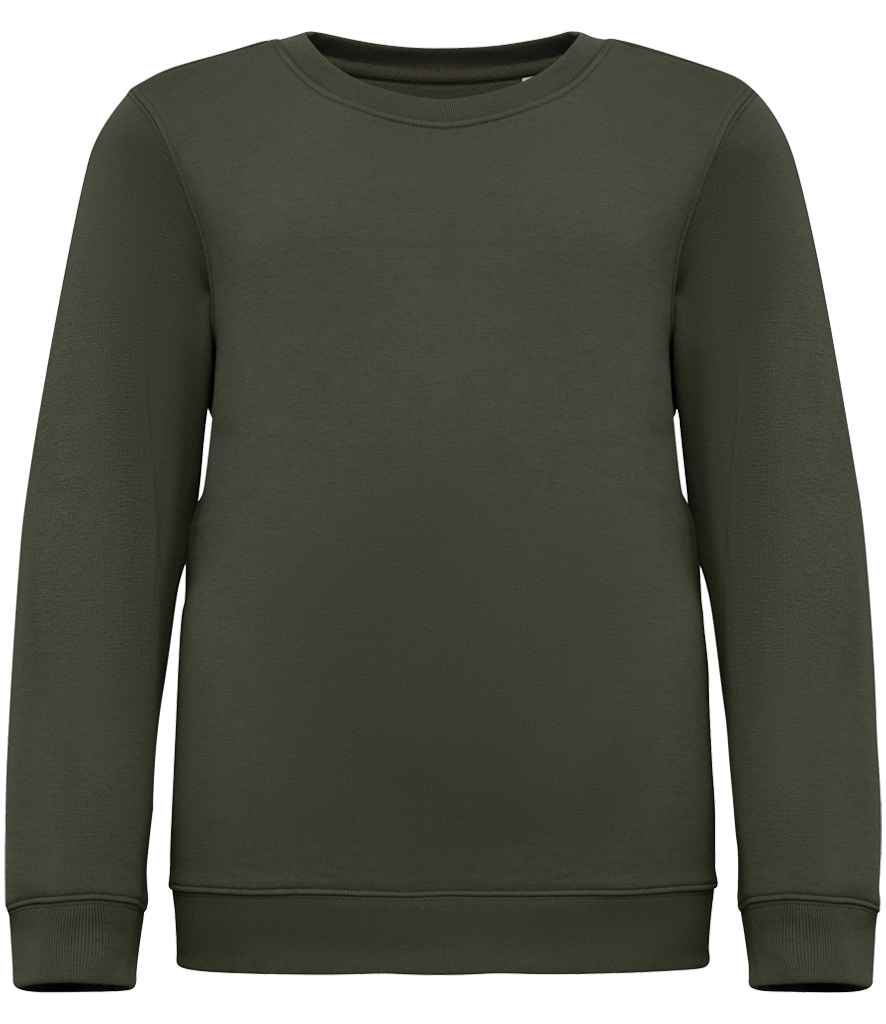 Native Spirit Kids Crew Neck Sweatshirt | Organic Khaki
