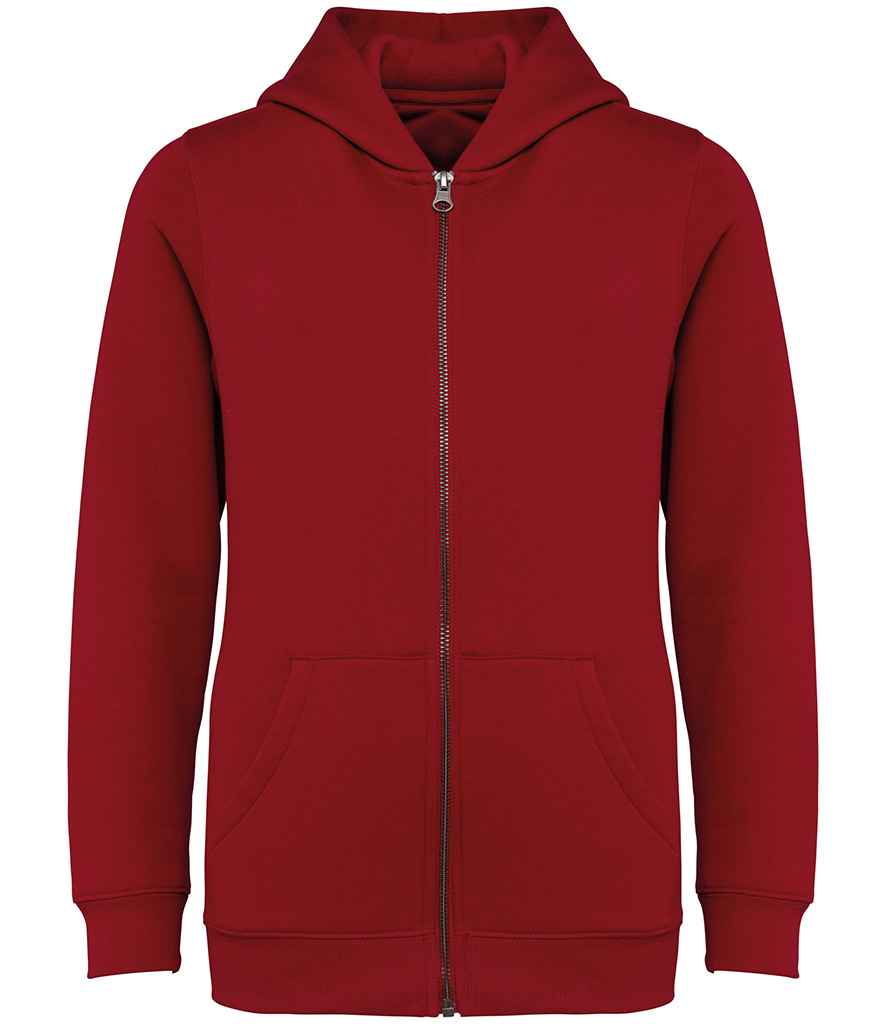 Native Spirit Kids Full Zip Hoodie | Hibiscus Red