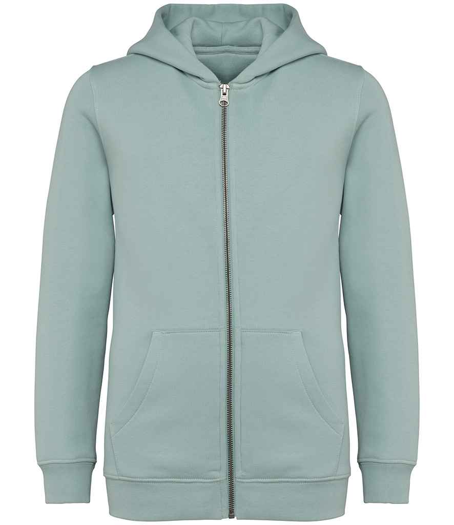 Native Spirit Kids Full Zip Hoodie | Jade Green