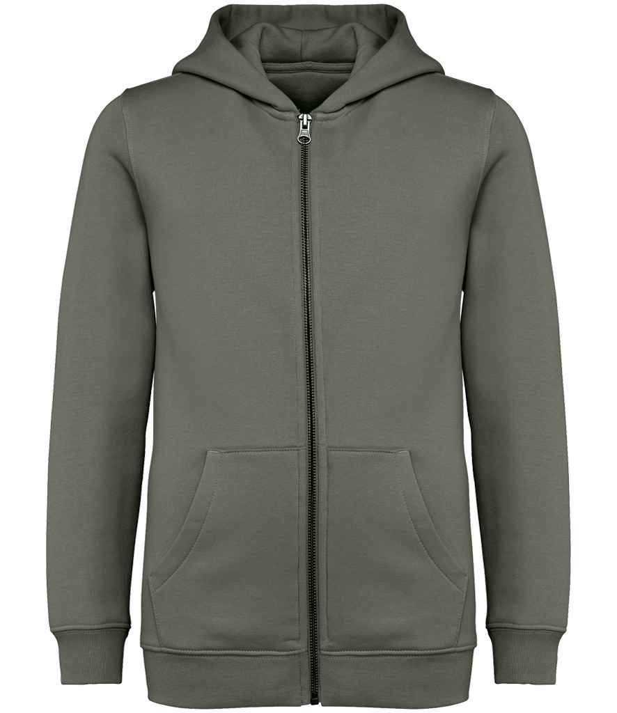 Native Spirit Kids Full Zip Hoodie | Organic Khaki