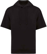 Native Spirit Unisex French Terry Short Sleeve Hooded Sweatshirt | Black thumbnail 1