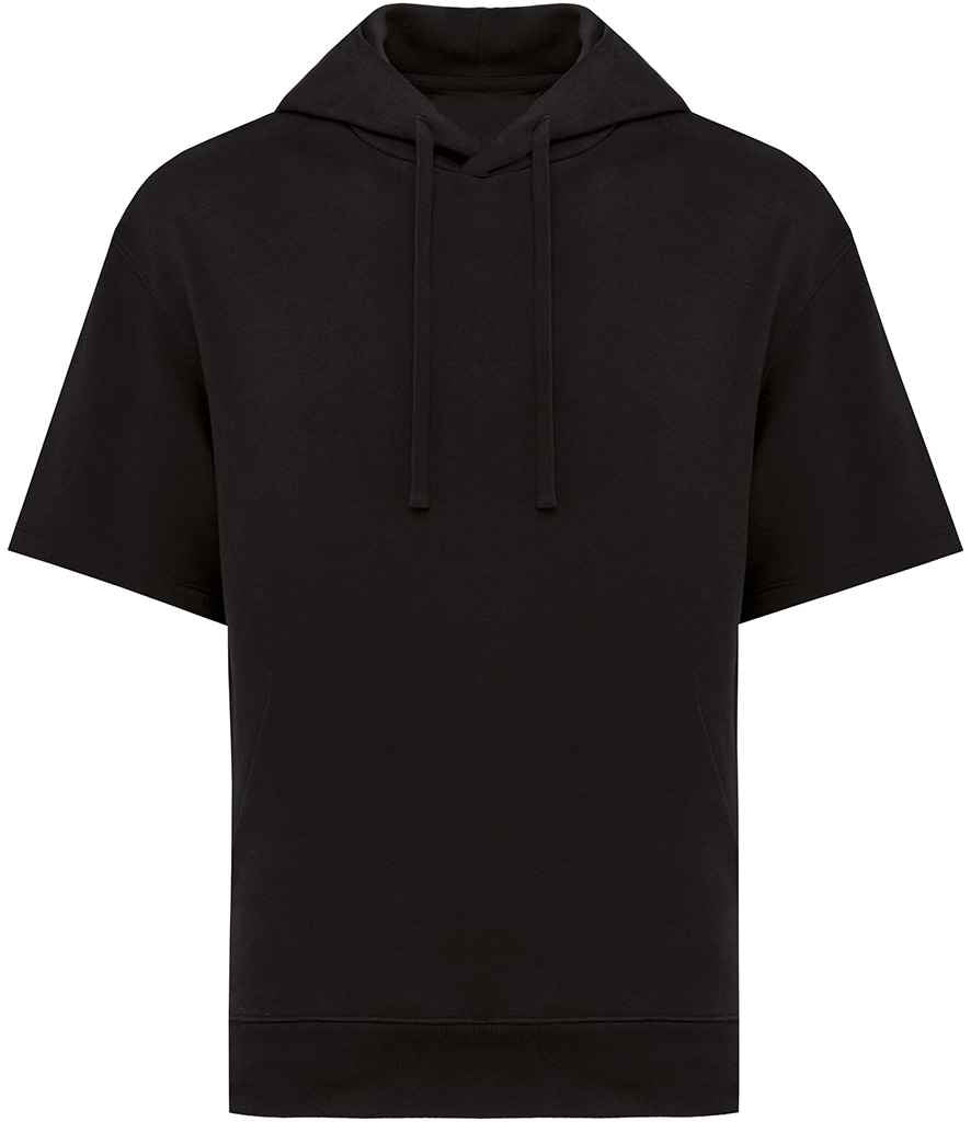Native Spirit Unisex French Terry Short Sleeve Hooded Sweatshirt | Black