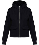 Native Spirit Ladies Full Zip Hooded Sweatshirt | Black thumbnail 1
