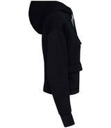 Native Spirit Ladies Full Zip Hooded Sweatshirt | Black thumbnail 3
