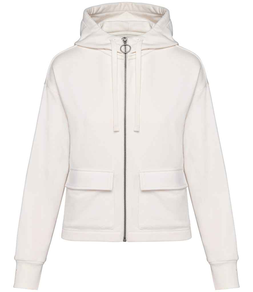 Native Spirit Ladies Full Zip Hooded Sweatshirt | Ivory