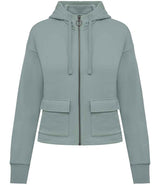 Native Spirit Ladies Full Zip Hooded Sweatshirt | Jade Green thumbnail 1