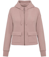 Native Spirit Ladies Full Zip Hooded Sweatshirt | Petal Rose thumbnail 1