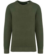 Native Spirit Unisex Terry 280 Sweatshirt | Washed Organic Khaki thumbnail 1