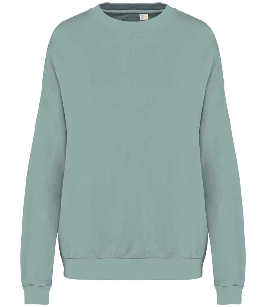Native Spirit Unisex Terry 280 Oversized Sweatshirt | Washed Jade Green