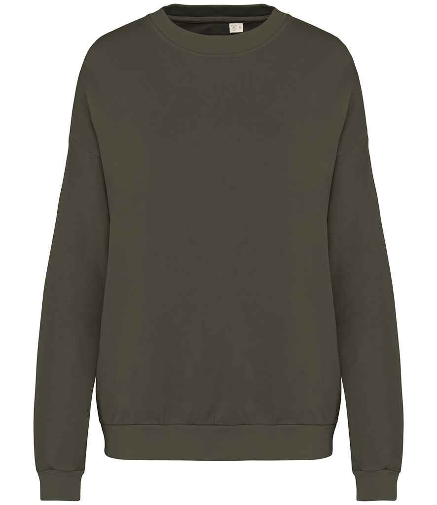 Native Spirit Unisex Terry 280 Oversized Sweatshirt | Washed Organic Khaki