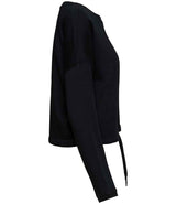 Native Spirit Ladies Oversized Cropped Sweatshirt | Black thumbnail 3