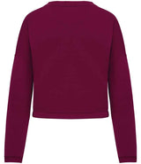 Native Spirit Ladies Oversized Cropped Sweatshirt | Cherry Purple thumbnail 2