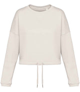 Native Spirit Ladies Oversized Cropped Sweatshirt | Ivory thumbnail 1