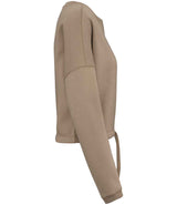 Native Spirit Ladies Oversized Cropped Sweatshirt | Wet Sand thumbnail 3