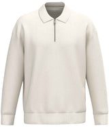 Native Spirit Unisex 1/4 Zip Sweatshirt with Polo Collar | Ivory thumbnail 1