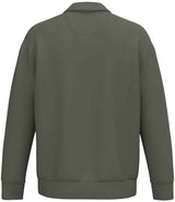 Native Spirit Unisex 1/4 Zip Sweatshirt with Polo Collar | Organic Khaki thumbnail 2