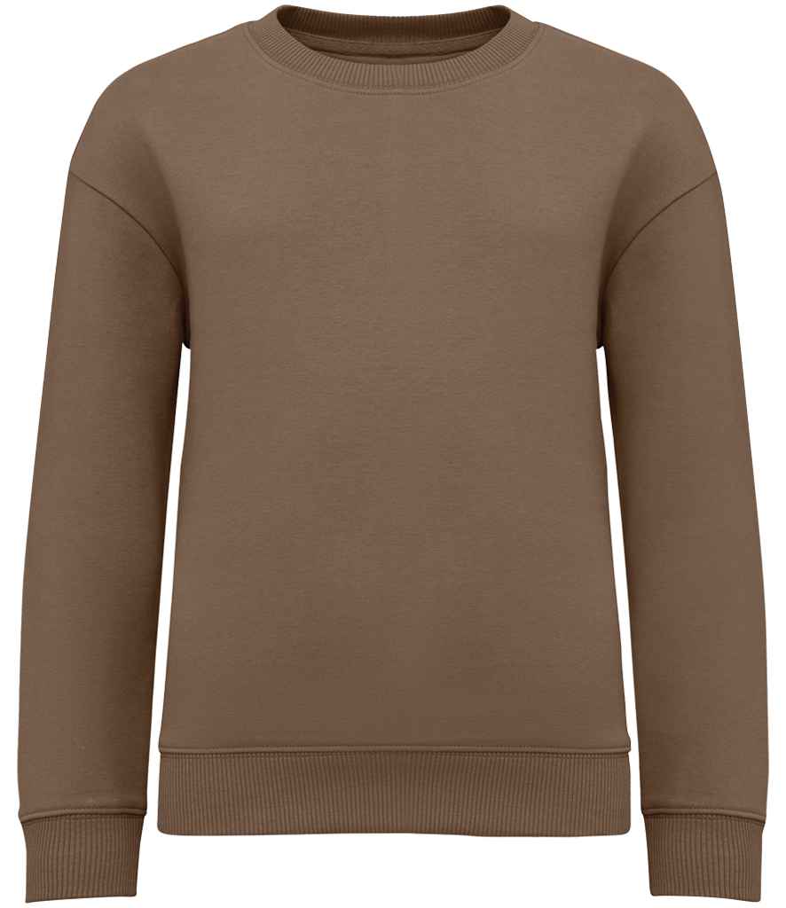 Native Spirit Kids Oversized Round Neck Sweatshirt | Driftwood
