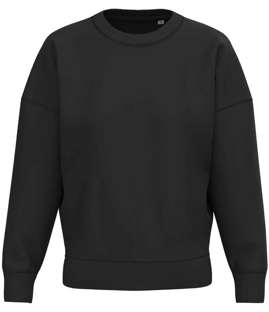Native Spirit Ladies Crew Neck Sweatshirt | Black