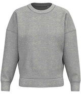 Native Spirit Ladies Crew Neck Sweatshirt | Moon Grey Heather thumbnail 1