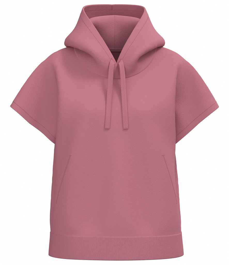 Native Spirit Ladies French Terry Sleeveless Hooded Sweatshirt | Antique Rose