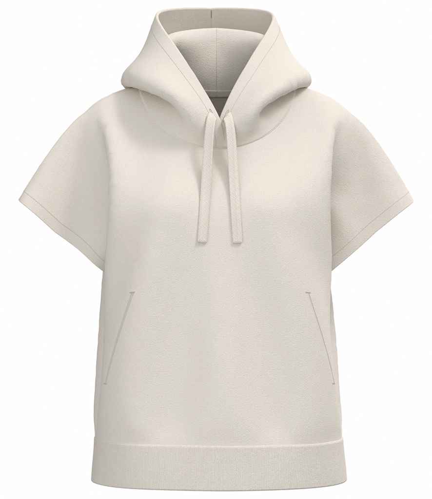 Native Spirit Ladies French Terry Sleeveless Hooded Sweatshirt | Ivory