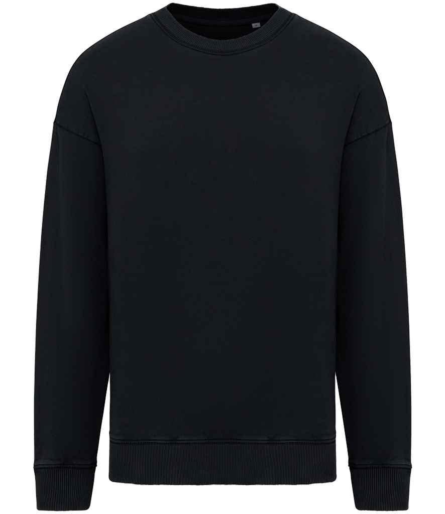 Native Spirit Unisex Washed Effect Oversize Sweatshirt | Washed Black