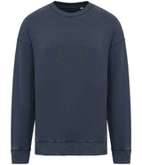 Native Spirit Unisex Washed Effect Oversize Sweatshirt | Washed Navy thumbnail 1