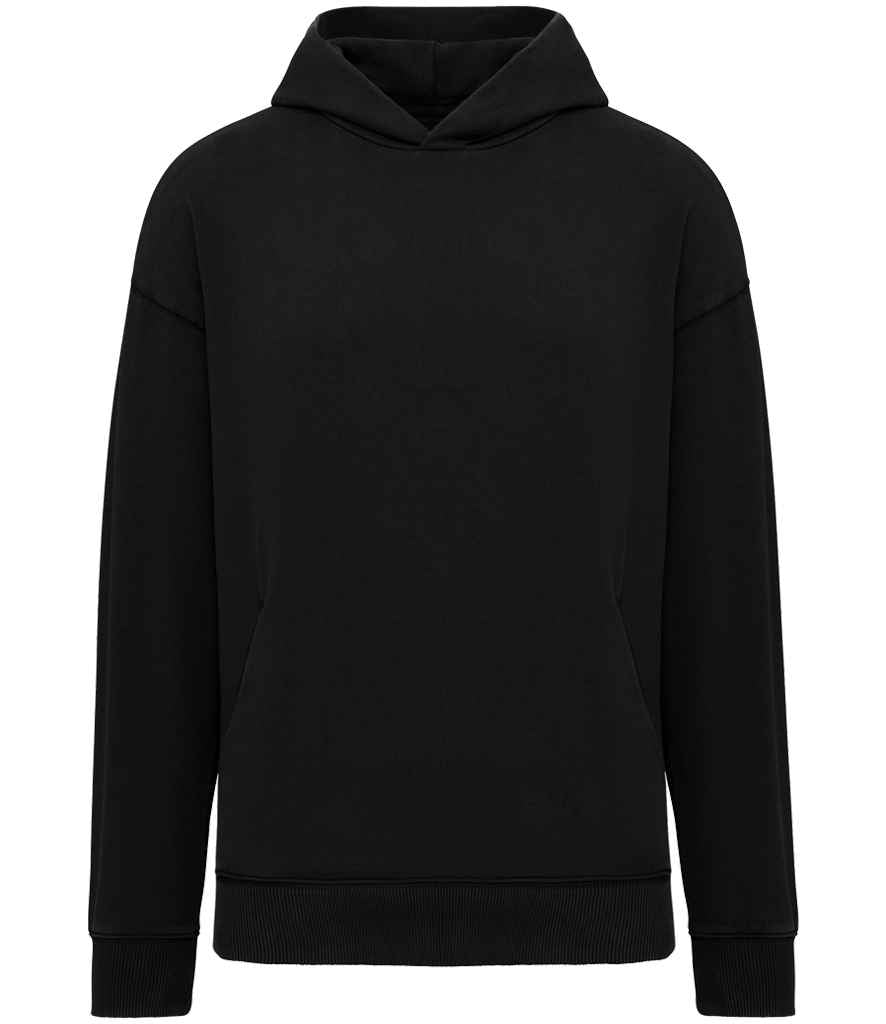 Native Spirit Unisex Washed Effect Oversized Hooded Sweatshirt | Washed Black
