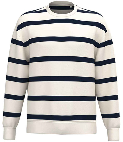 NS450 Ivory/Navy Stripes Front