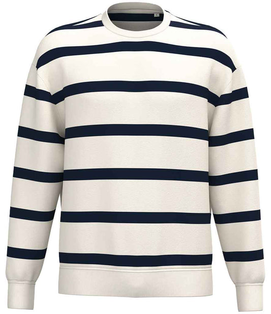 NS450 Ivory/Navy Stripes Front