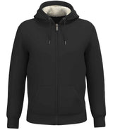Native Spirit Unisex Sherpa lined Full Zip Sweatshirt | Black thumbnail 1