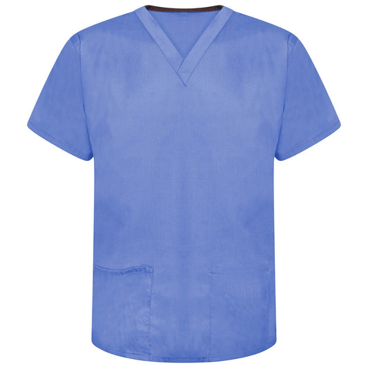 Reversible Scrub Top - Ciel Blue - XL