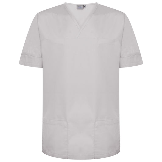 Plain Smart Scrub Top - Grey - M