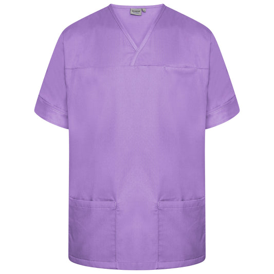 Plain Smart Scrub Top - Lilac - S
