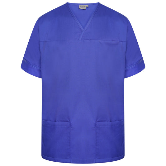 Plain Smart Scrub Top - Royal - XS