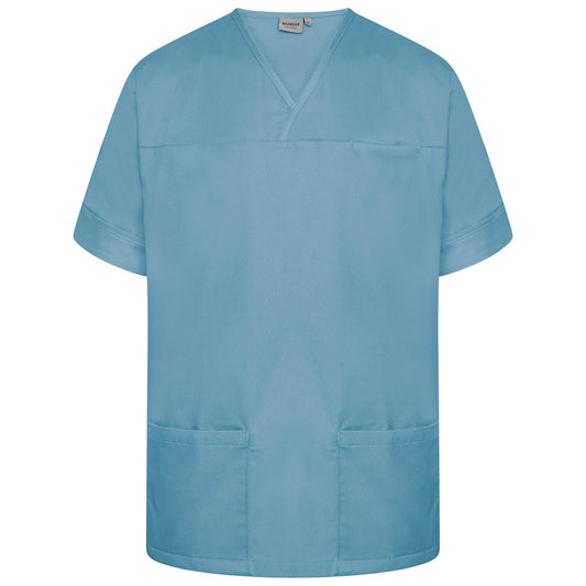 Plain Smart Scrub Top - Teal - XS