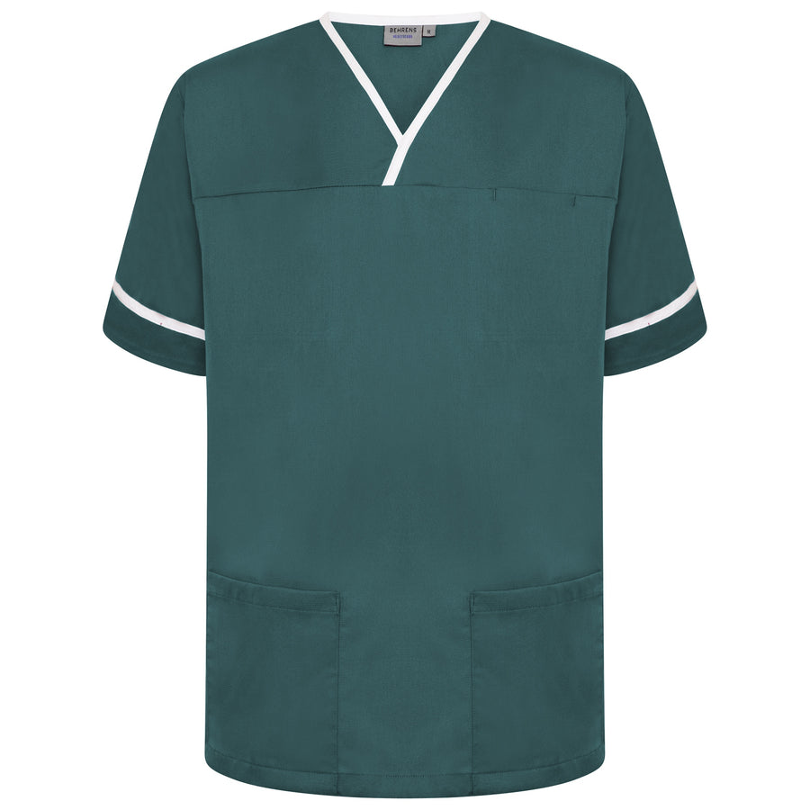 Contrast Trim Smart Scrub Top