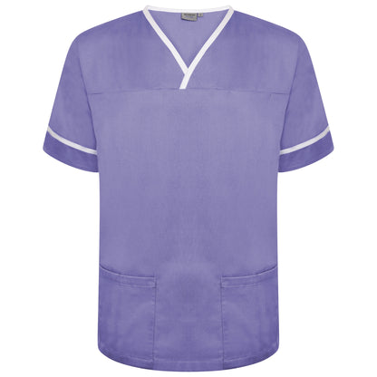 Contrast Trim Smart Scrub Top